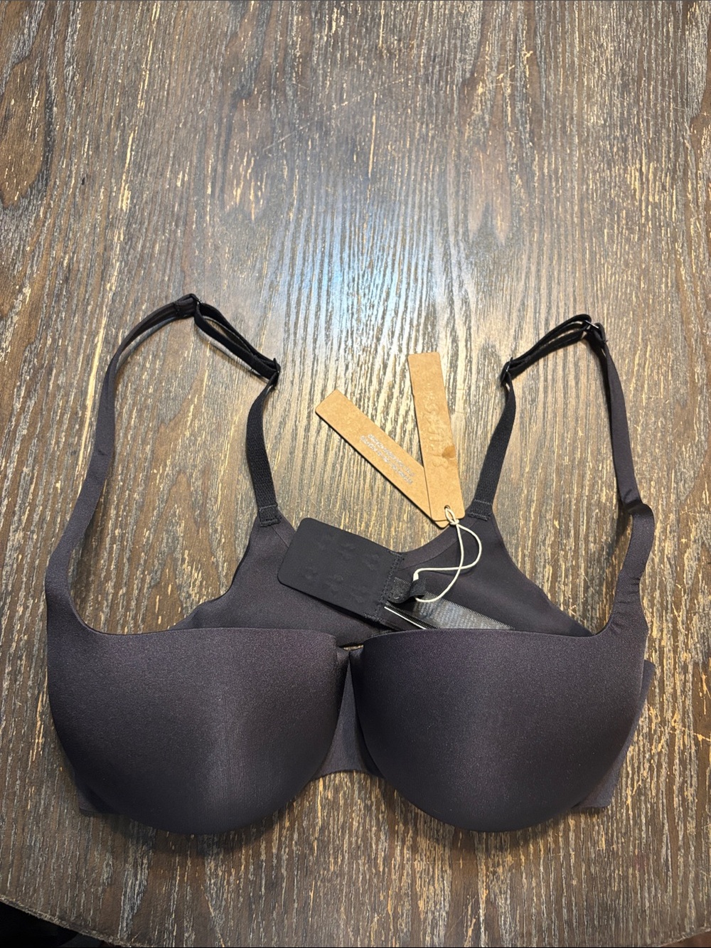 SKIMS ultimate push up balconette NWT 36B Bra Black onyx